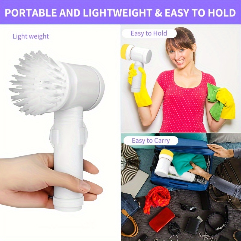 5 In 1 Handheld Electric Cleaning Brush Power Scrubber Cordless