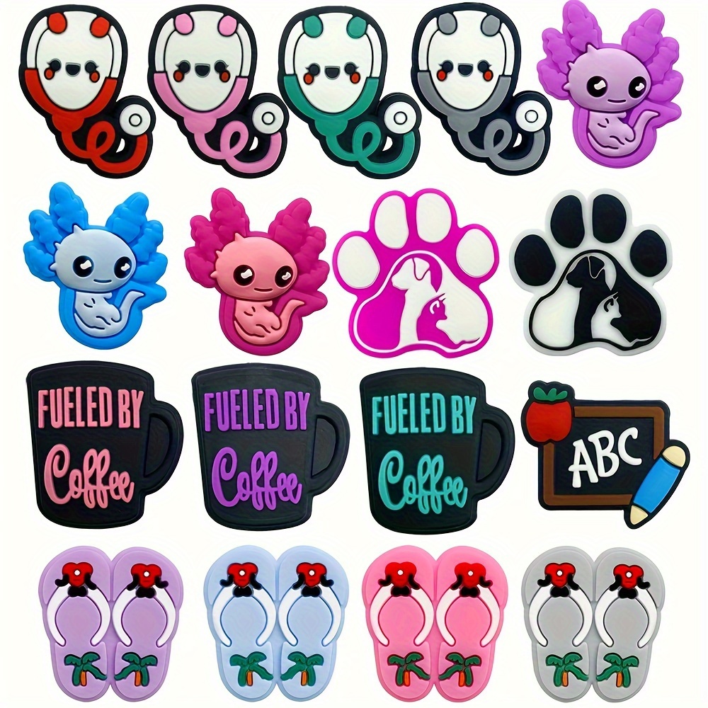 Pet Dog Groomer Silicone Beads Cartoon Animal Loose Paw - Temu