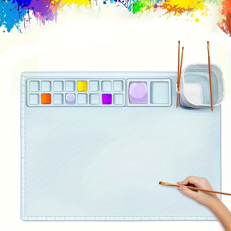 Kids Silicone Paint Mat Craft Painting Pads Collapsible Silicone