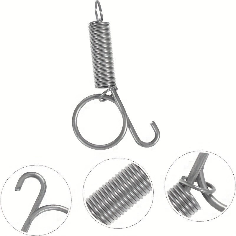 10pcs Rabbit Cage Door Metal Finger Spring Hooks Hamster Cage Accessories