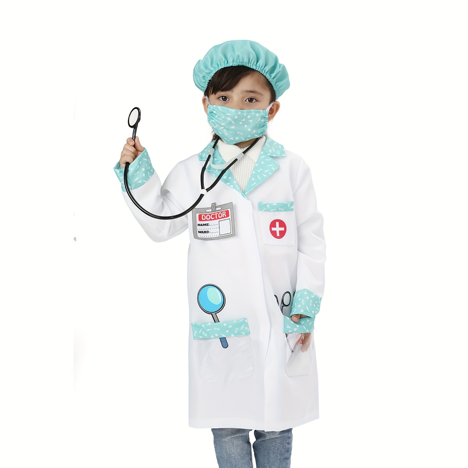 Bata Laboratorio Niños Bata Blanca Doctor Juguetes - Temu