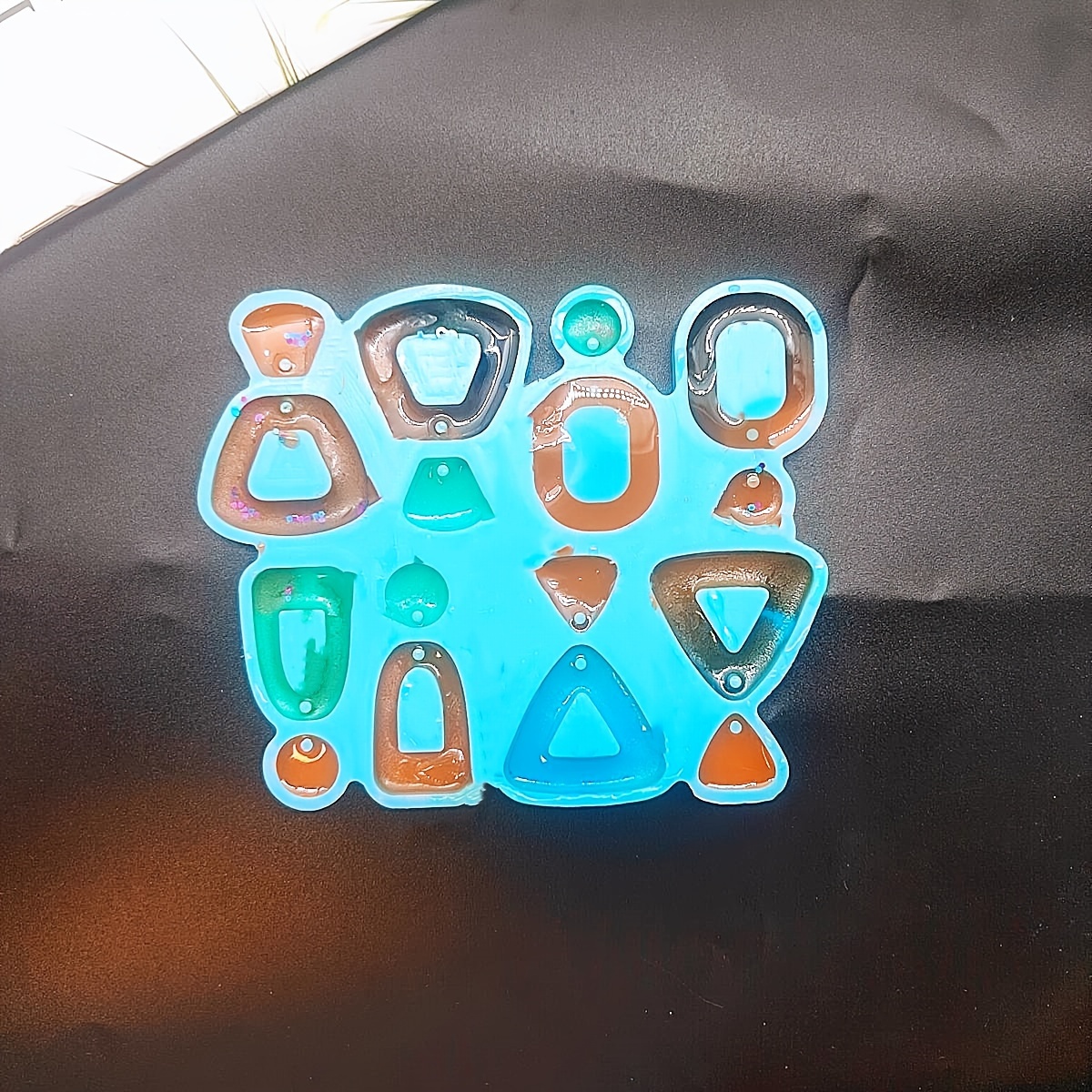 11 Different Geometric Shapes Earring Molds Silicone Resin - Temu