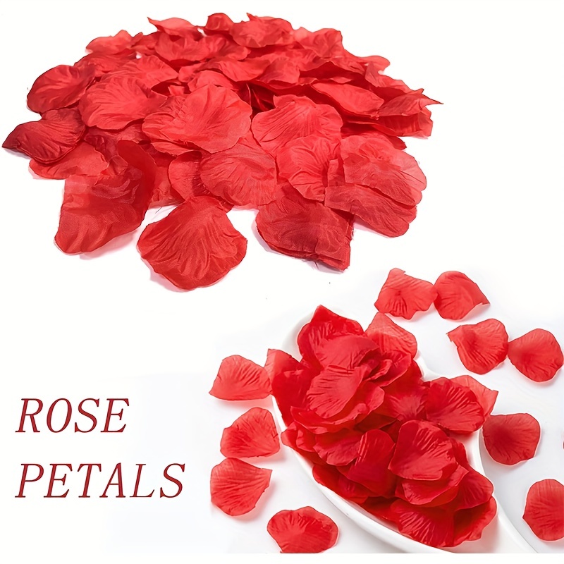 Artificial Rose Petals Wedding Anniversary Party Decorations - Temu