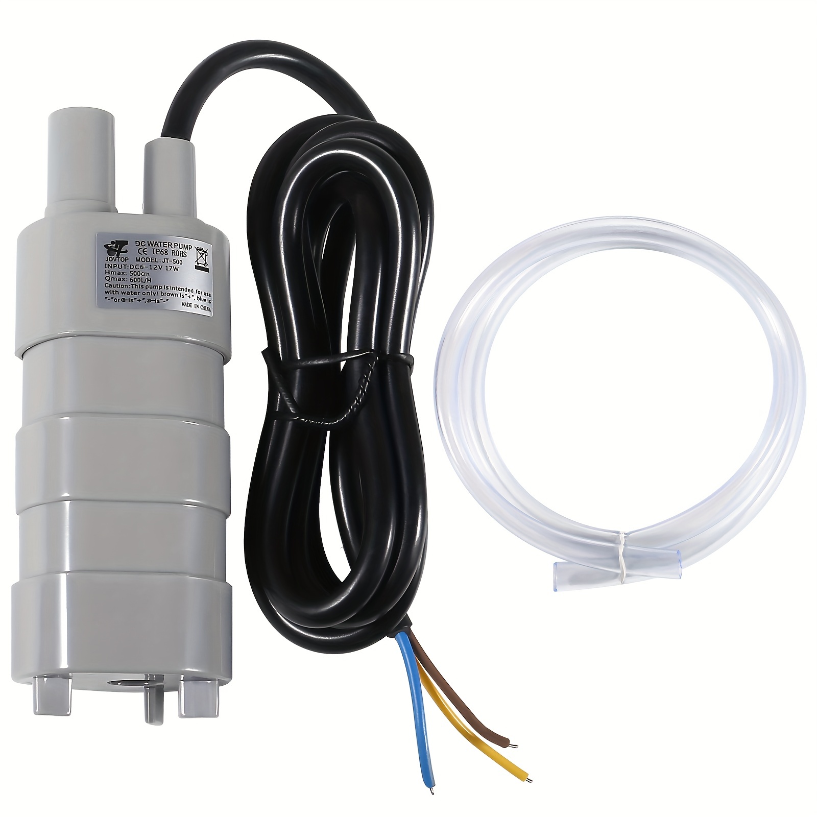 Pompe à eau submersible 200L/H 3W pour poisson, aquarium, étang ou  fontaines - Hauteur maximale de