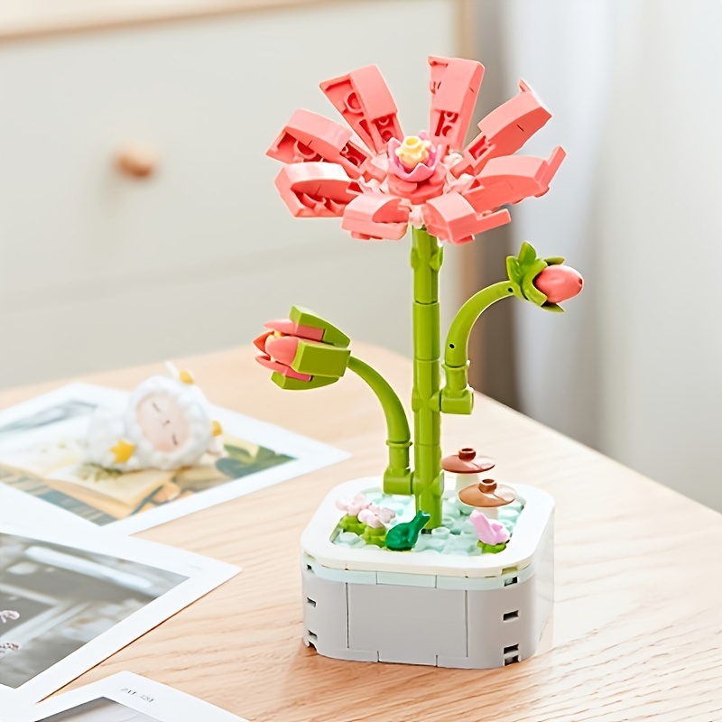 Diy Flower Blocks Puzzle A Fun And Creative Home Decoration - Temu