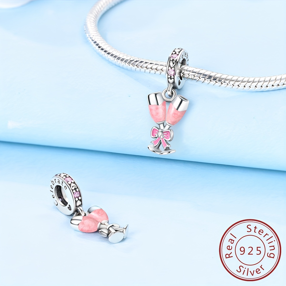 Charm for Bracelet Heart Charm Beads 100% Genuine 925 -  in 2023