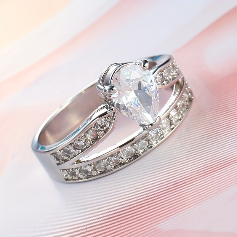 Women's Stylish Water Drop Ring, Valentine's Day Gift