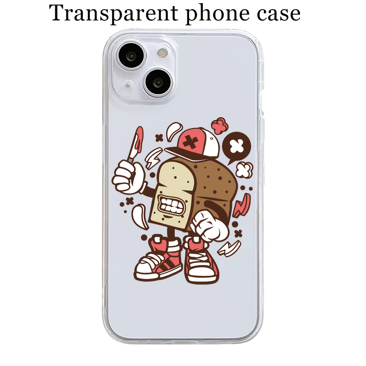 Funda Transparente Teléfono Tpu Funda Estampado Dibujos - Temu Mexico