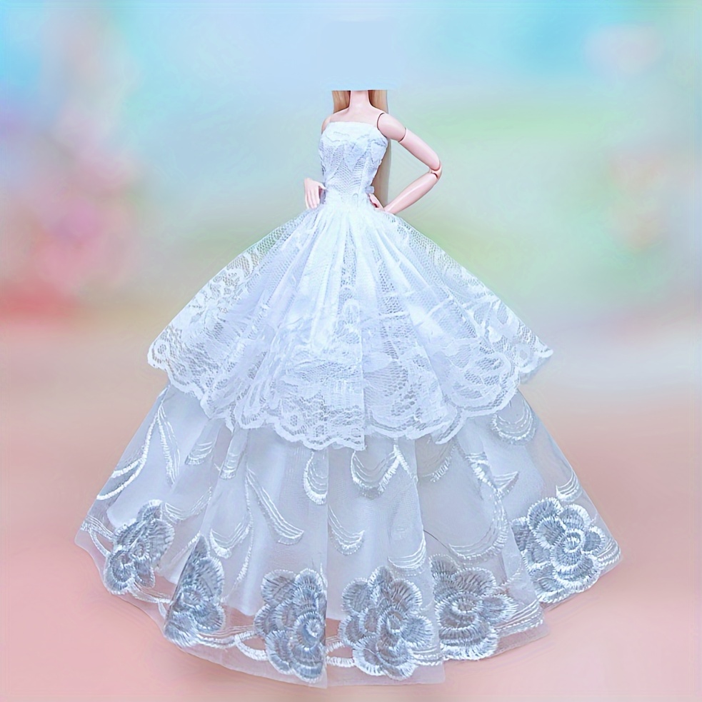 DTTLY Robe de poupée à la mode, robe de mariée élégante pour femme