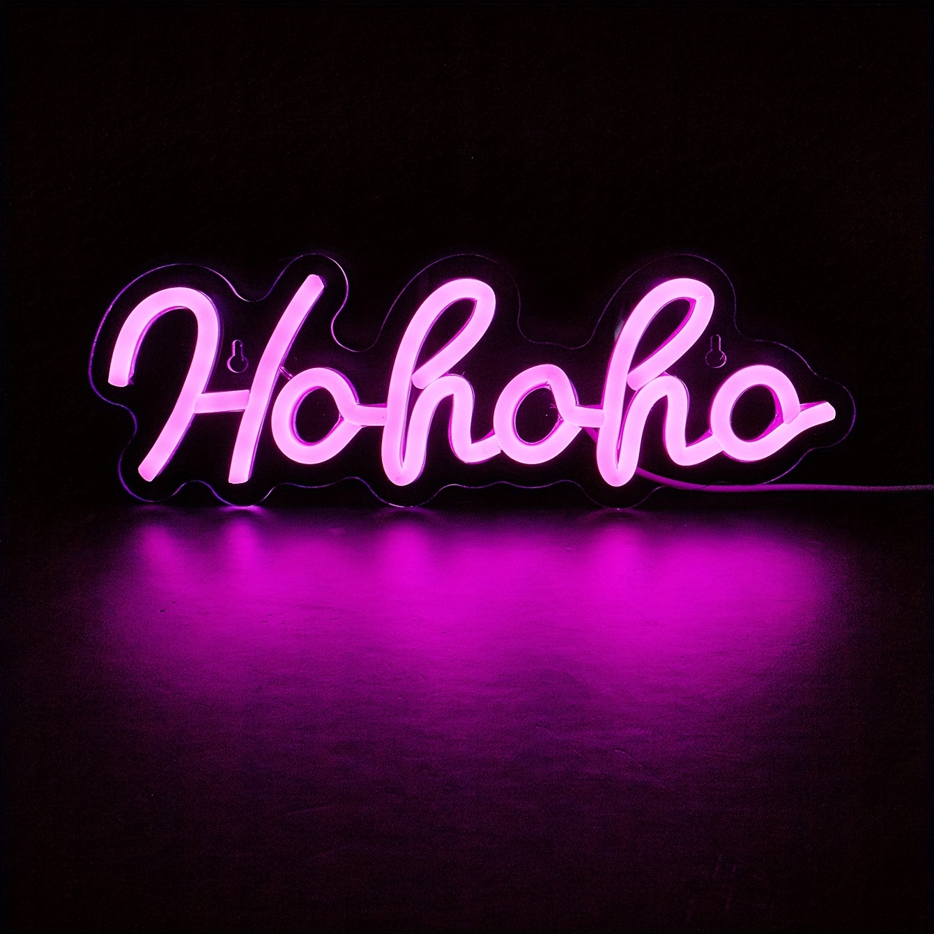 Ho Ho Ho Shaped Led Neon Light Sign Usb Powered For Temu