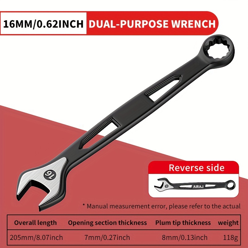 Clé Double 13 X 17 Mm - Outils Mécaniques - Pour Serrage Précise - Double Extrémité Ouverte