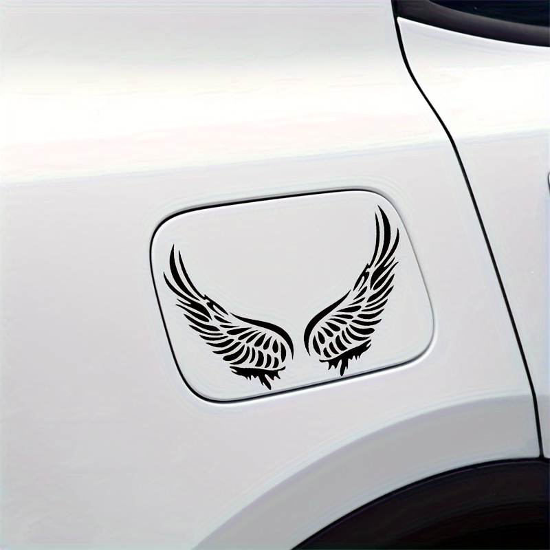 1 paire d'autocollants en alliage métallique pour voiture, ailes d'aigle,  emblème 3D en métal ailes d'ange emblème de voiture, ailes d'ange,  accessoires de décoration de voiture pour voitures, camions : :  Auto