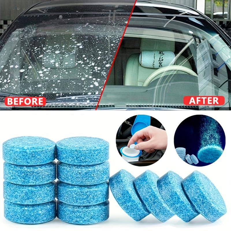 Car Glass Water Removes Oil Film, Universal For Summer And Winter,  Effervescent Tablets, Solid Wiper Water, Ultra-concentrated Liquid, Wiper