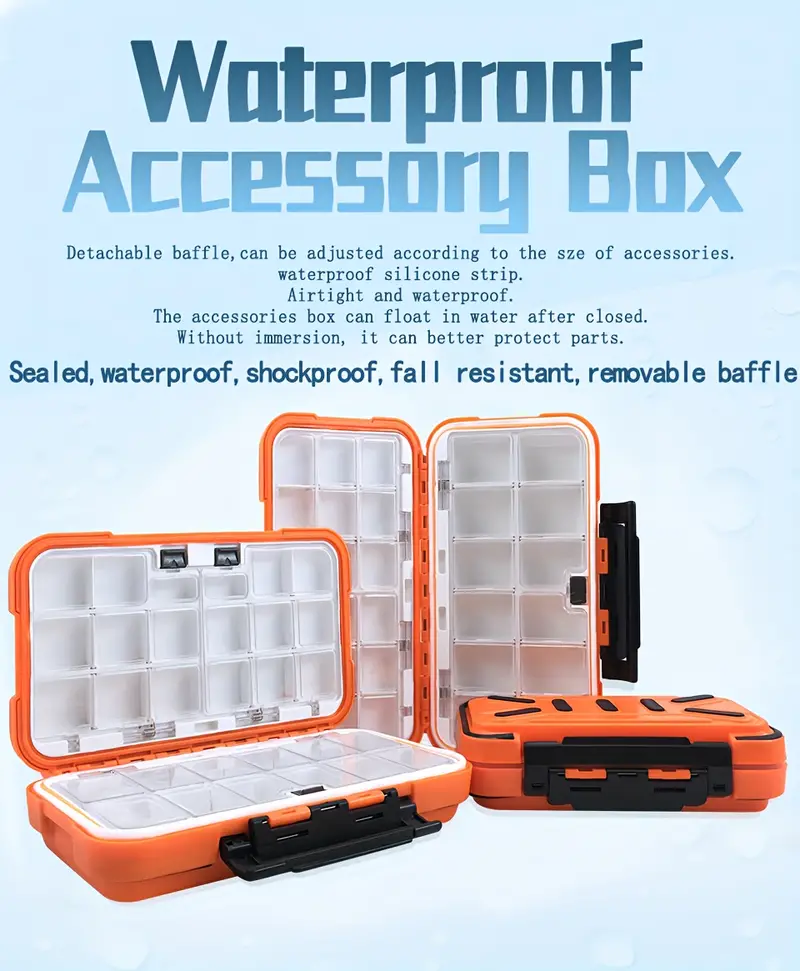 Waterproof Fishing Lure Storge Box Hook Storage Box Fishing - Temu