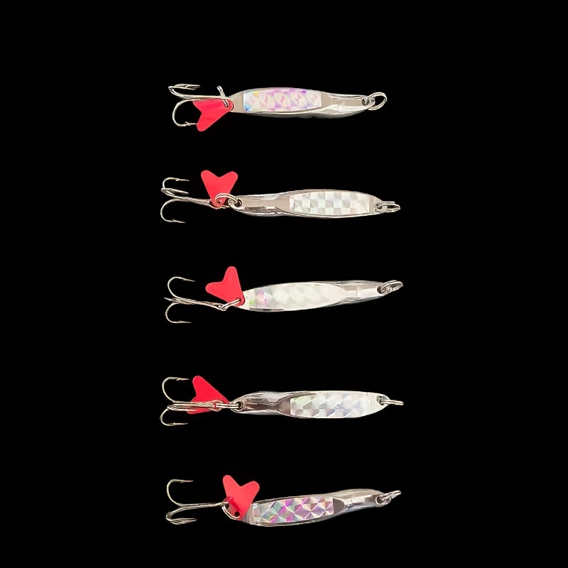 Sequins Spoon Fishing Lure Bionic Bait Silver Long Casting - Temu