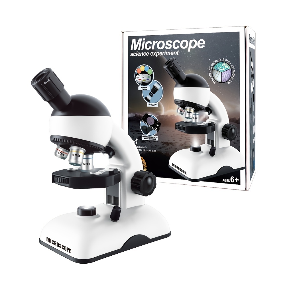 Mini Microscope Portable 60x-120x Microscope de Poche Led Microscope  Optique Enfant Cadeau