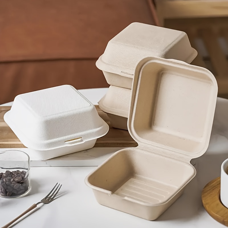 Biodegradable Food Container Grease Resistant Flip Top - Temu