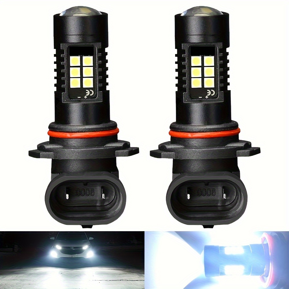

2pcs H10 9145 9140 9005 Hb3 9006 Hb4 Led Fog Light Bulbs Auto Car Driving Lamp 6000k Super White Fog Light