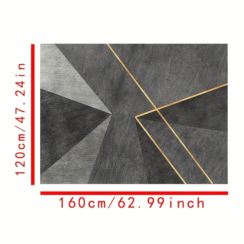 Geometric Pattern Kitchen Rug Non-slip Floor Mat