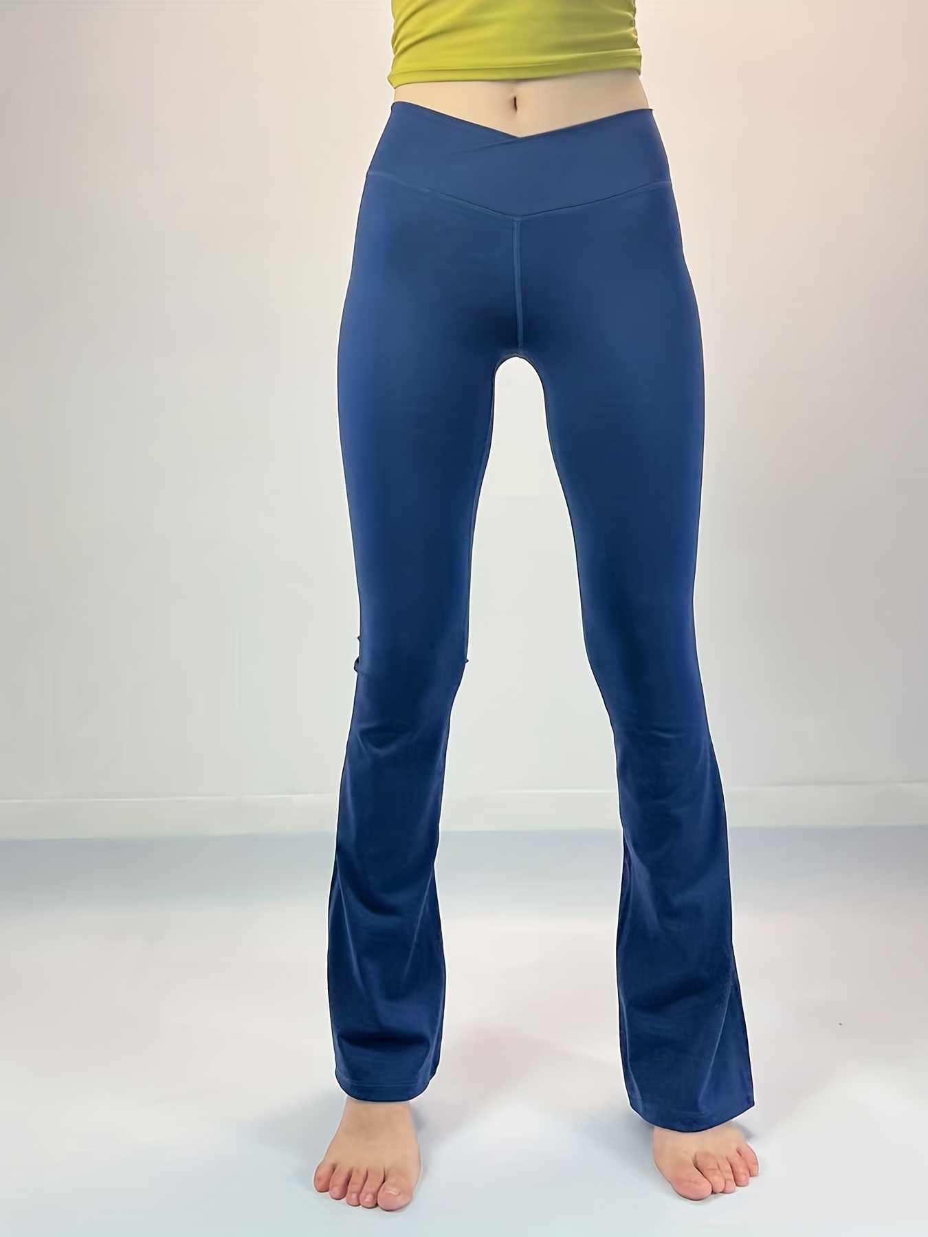 ODAWA Cerulean Blue Womens Flare Yoga Pants High Waisted Crossover Legging  Workout High Waist Bell Bottoms Flare Leggings, Cadet Blue, Small Long :  : Clothing, Shoes & Accessories