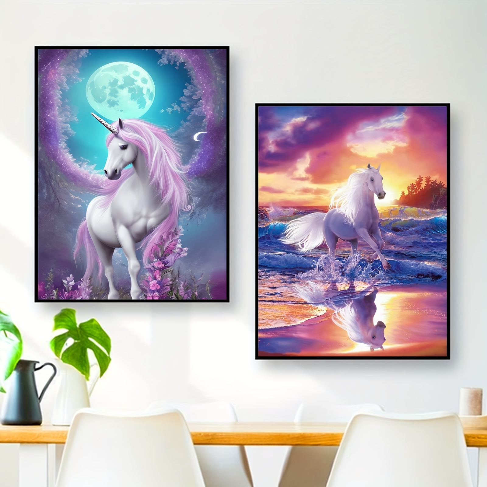 Horse Artificial Diamond Painting Kits 5d Animal Diy Diamond - Temu