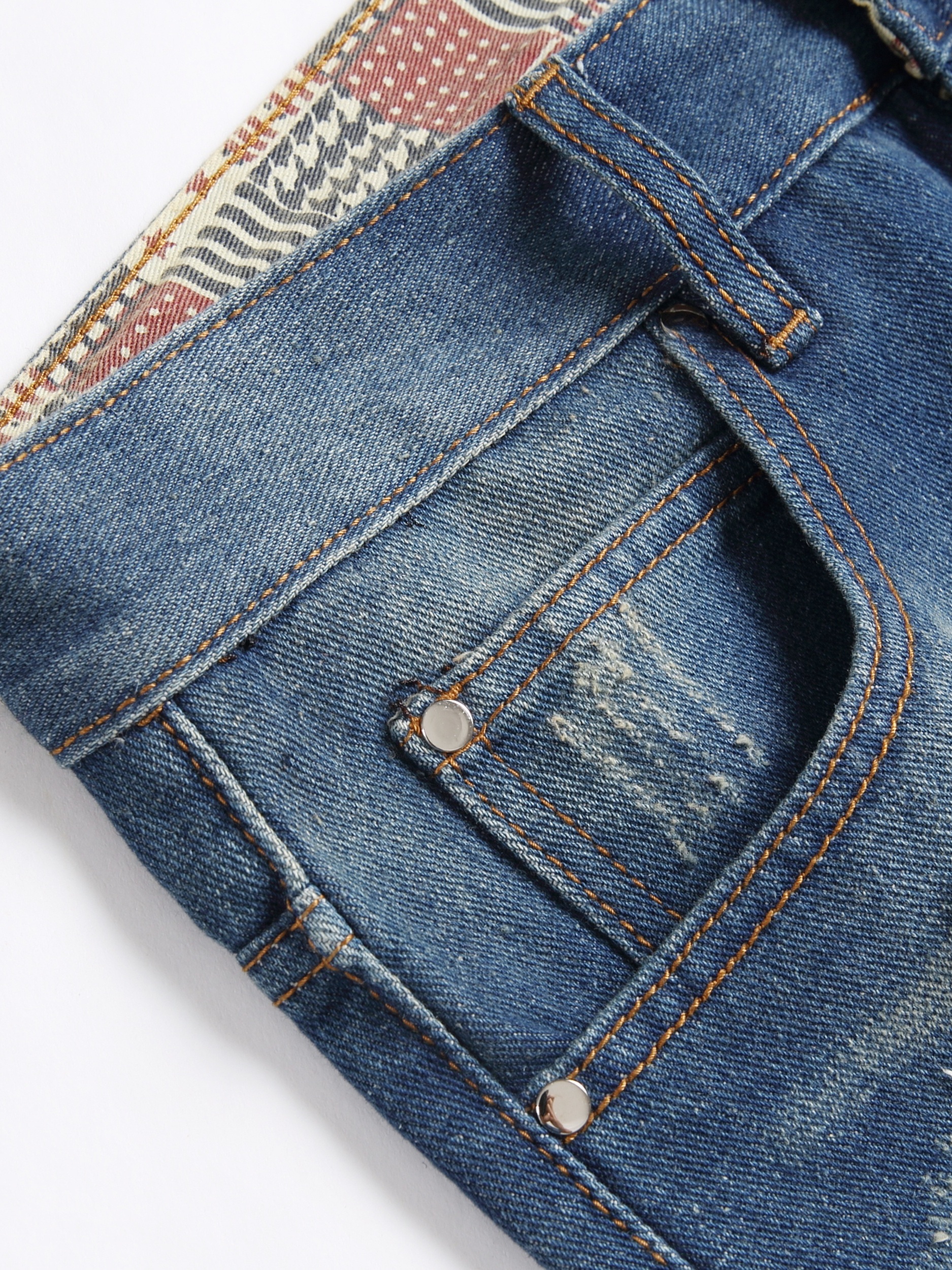 Men's Ripped Denim Shorts Distressed Street Style Summer Casual