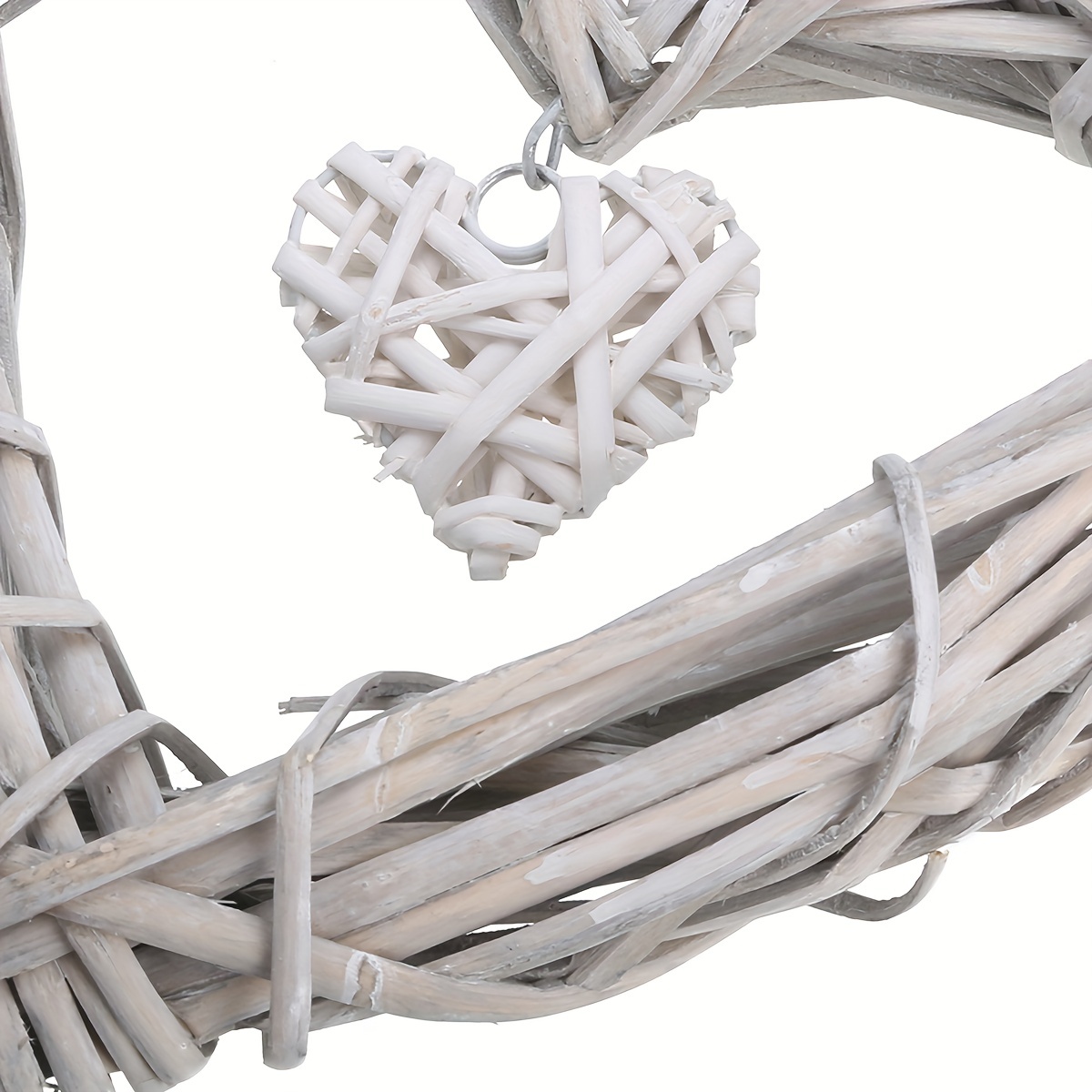 White Wicker Heart