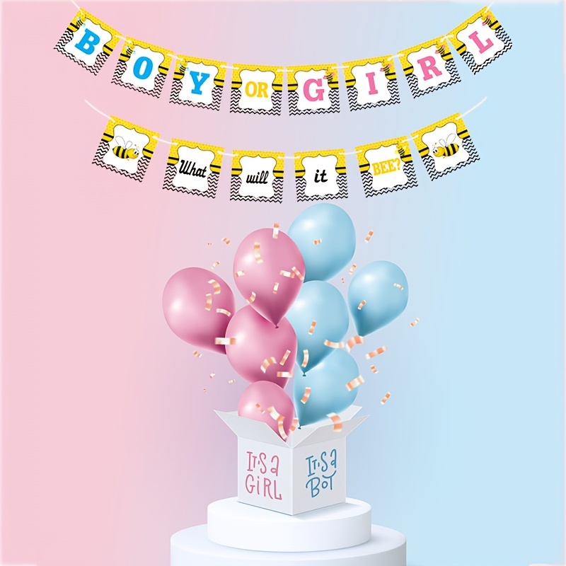 Gender Reveal Theme Party Decoration Polyester Background - Temu