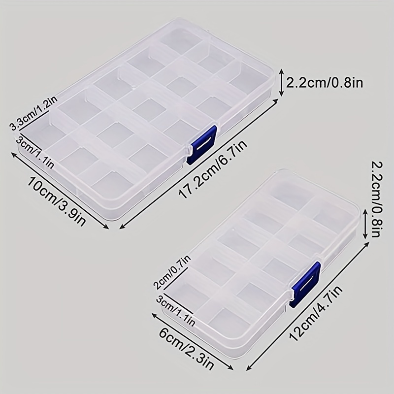 4PCS Plastic Small Parts Organizer Box Set