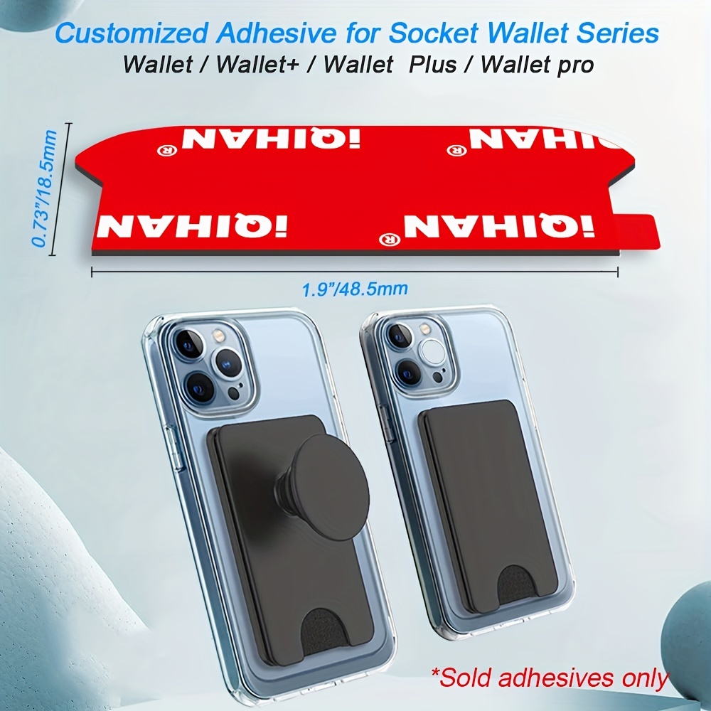  Sticky Adhesive Replacement for Socket Wallet+ Base