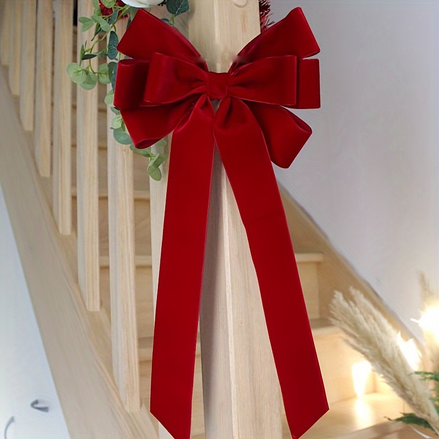 Big Car Bow Christmas Tree Bow Giant Ribbon Showroom - Temu