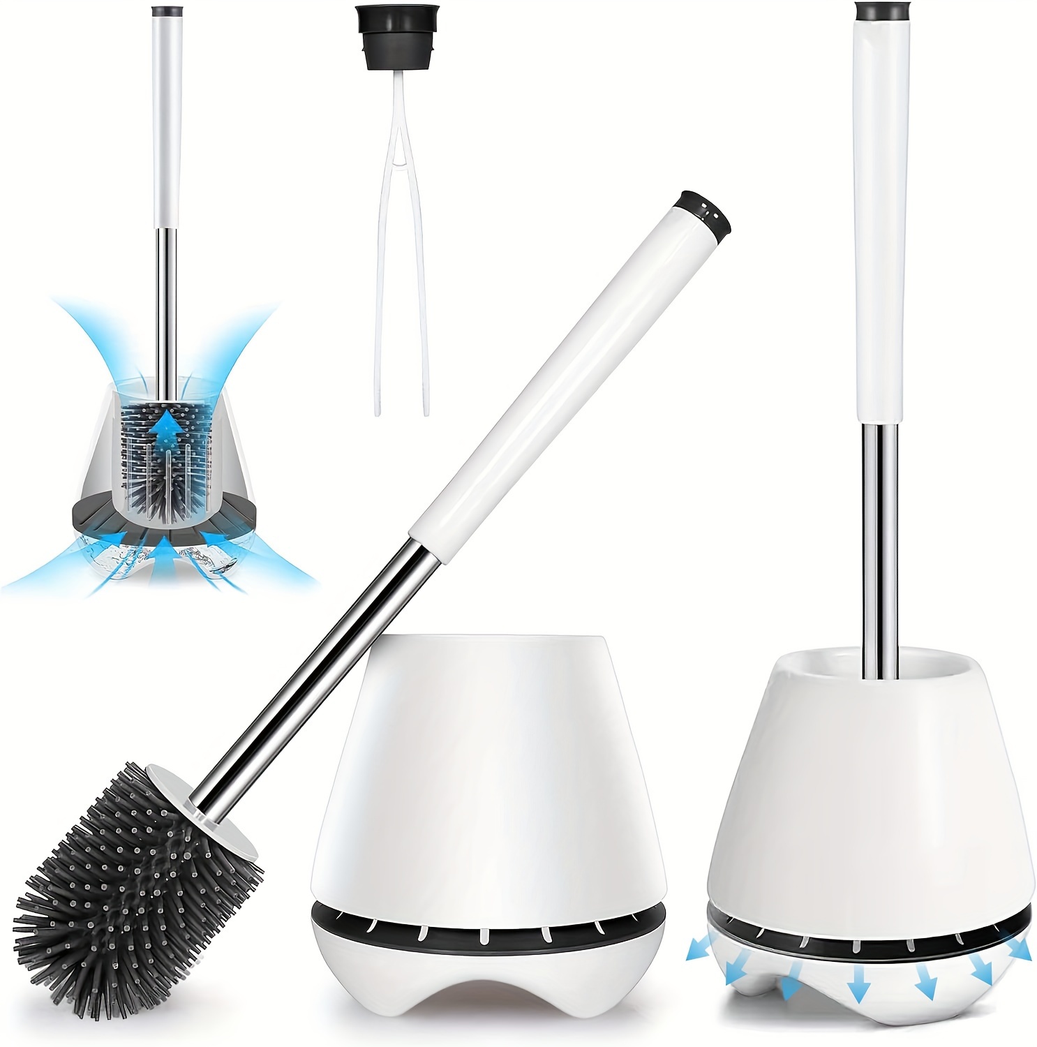 TreeLen Toilet Brush Set,Toilet Bowl Brush and Holder for Bathroom Toi