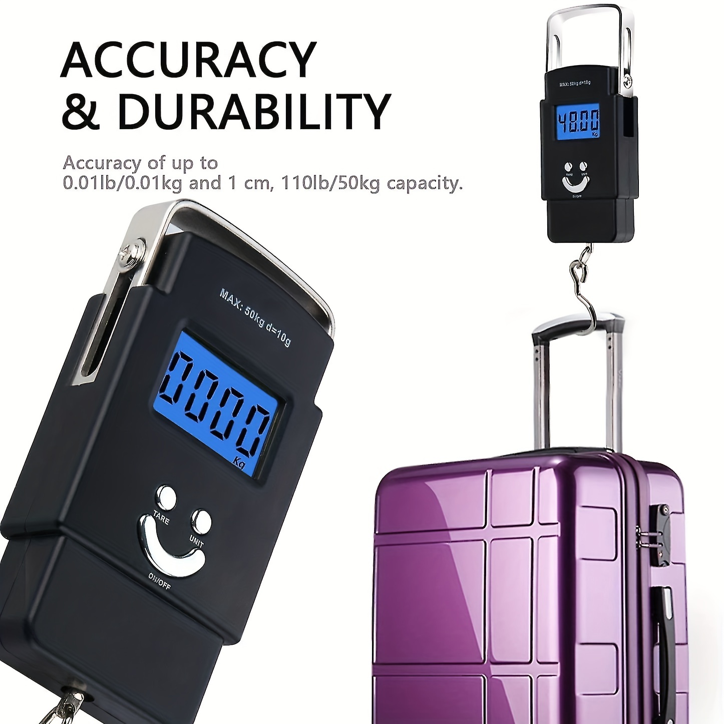 Suitcases Electronic Scale  Scale Travel Suitcase - Portable Lcd