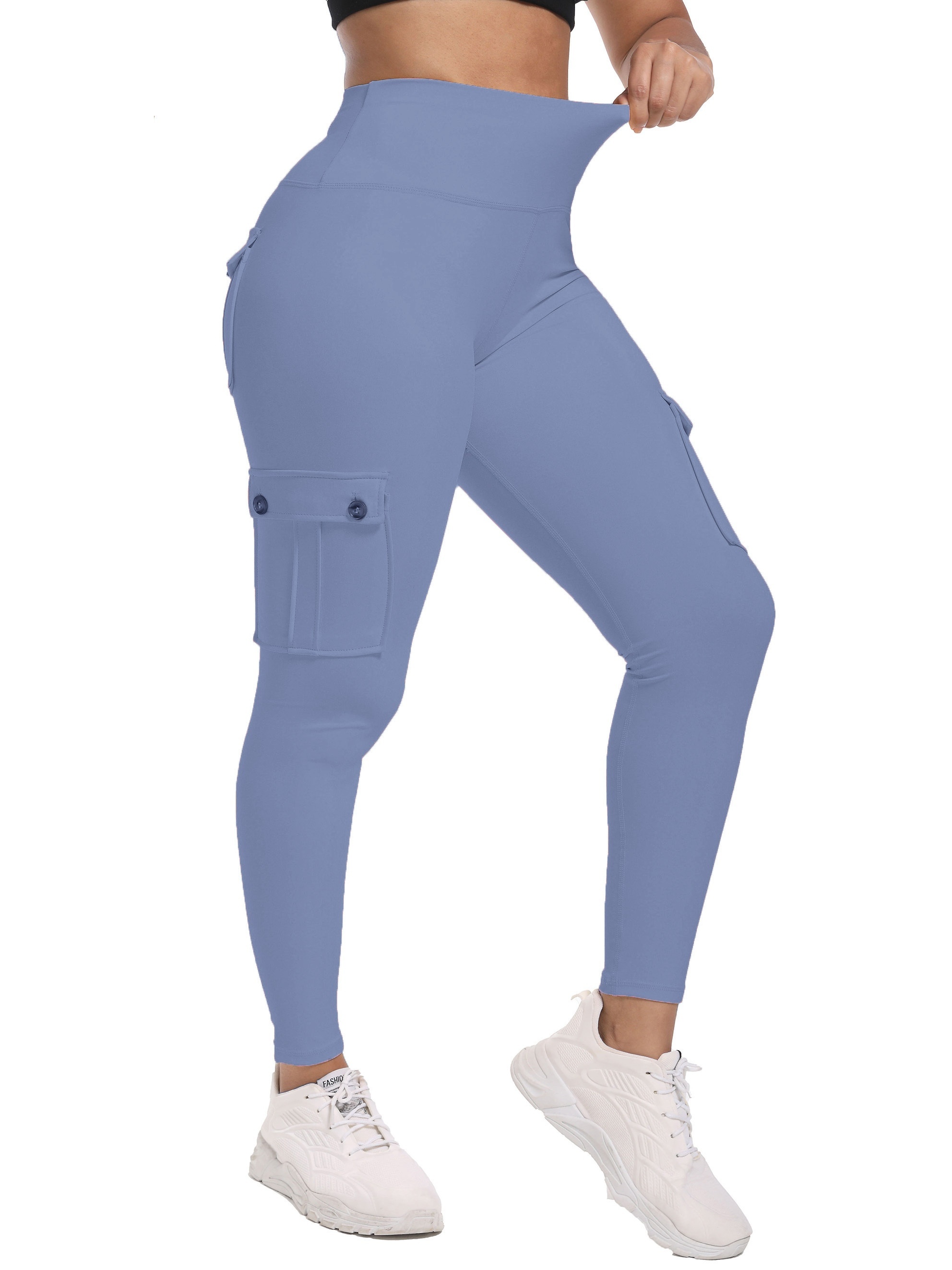 iloveSIA Leggings with Pockets for Women, Workout Capris Legging, Yoga  Pants Butt Lift High Waisted Tummy Control