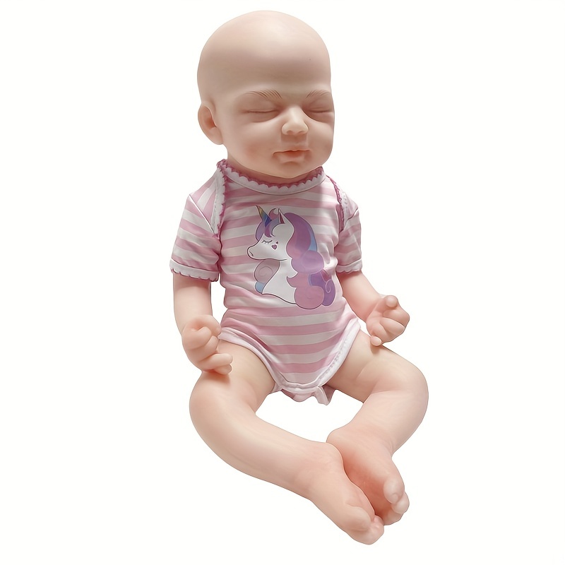 46cmリボーンベビードール、新生児女の子人形、全身シリコンベビードール