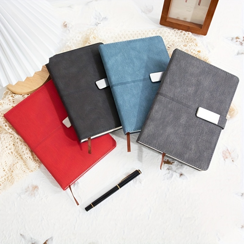 Creative Black Paper Magnetic Buckle Notebook Perfect For - Temu