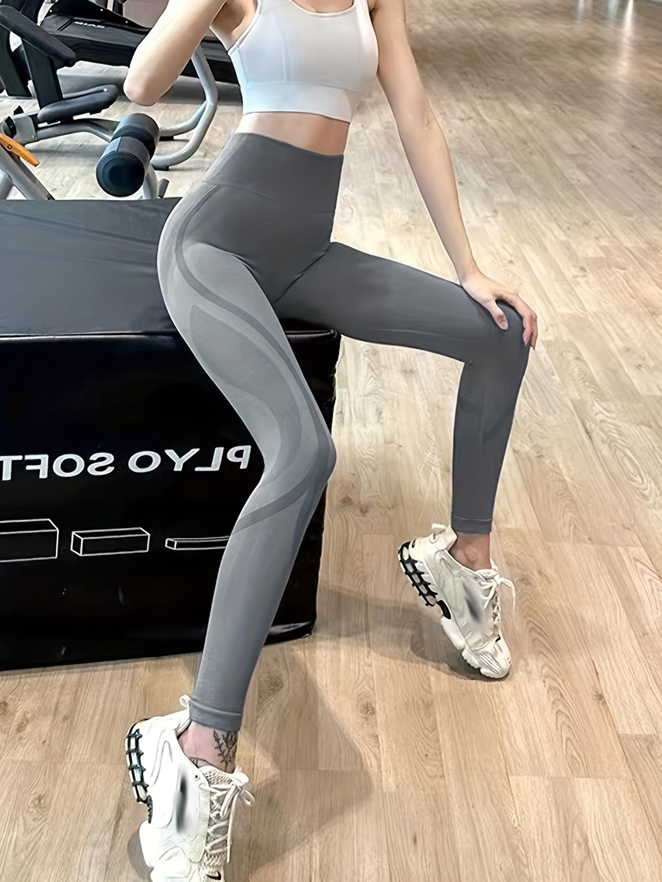 New Hot Sale High Waist Yoga Pants for Women Tummy Control Running Sports  Workout Yoga Leggings Full-Length Patchwork Tights
