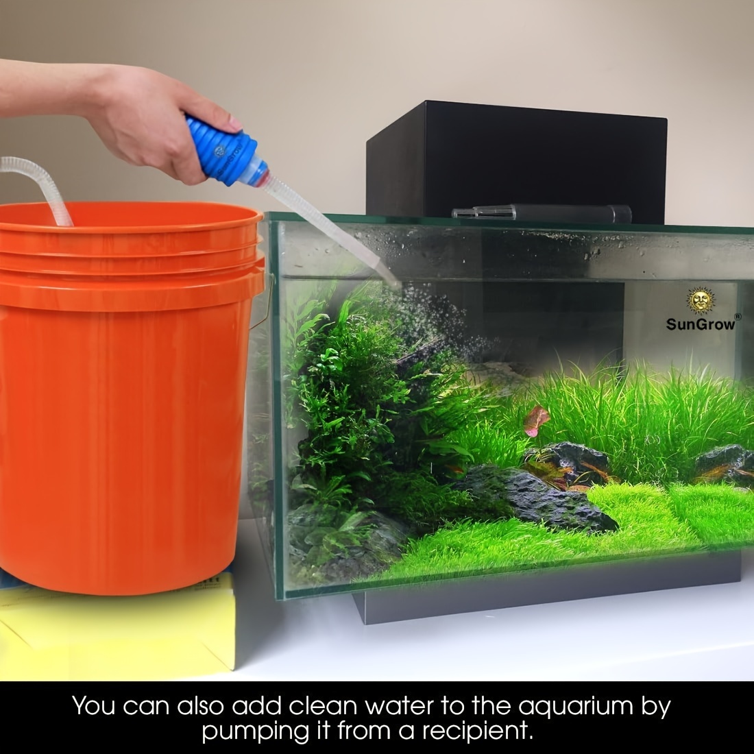 Easy use Aquarium Siphon Quick Water Changes Gravel Cleaning - Temu Canada