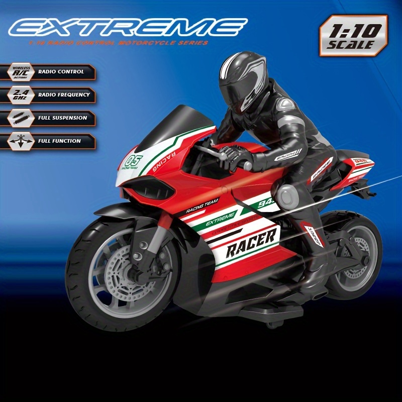 Motorcycle For Kids 5-8 Liberty Imports RC Stunt Motorcycle – 1:10