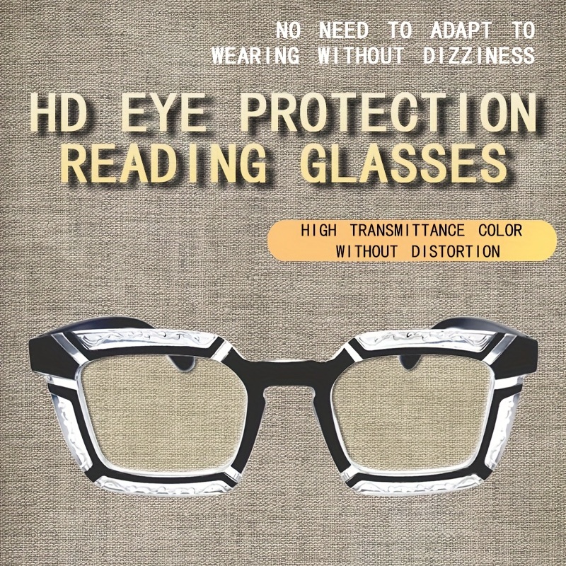  yqs Gafas de lectura, anteojos de lectura de grano de madera  para mujeres y hombres, anteojos de ojo presbicia de moda para presbicia,  dioptría masculina (color: +200, tamaño: PR) : Salud