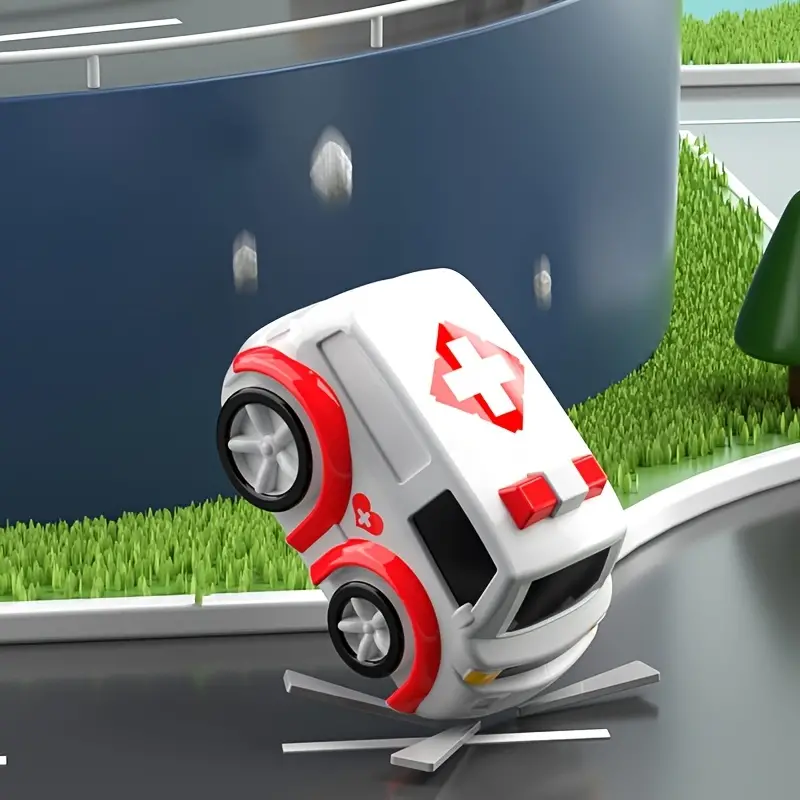 TEMI - Juguete para niños con pista de carreras para 3, 4, 5, 6 y 7 años -  Juguetes de aventura de rescate de autos para niños de 3 años, juguetes de