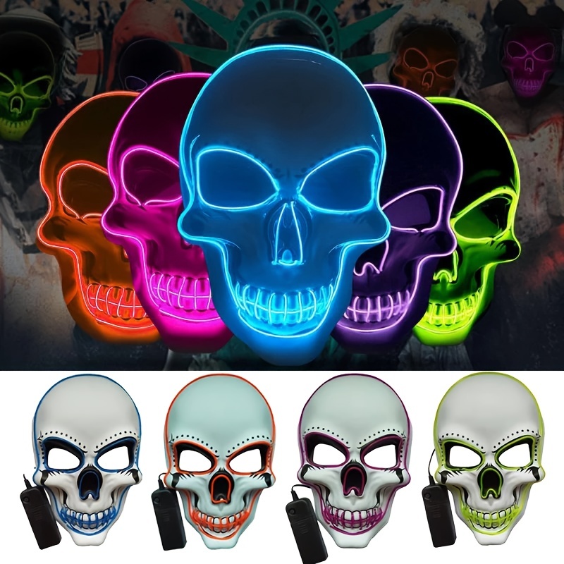 Scary Face Light up Halloween Mask