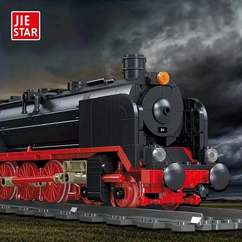 Classic Railway Steam Locomotive Track Sets Building Block Expert