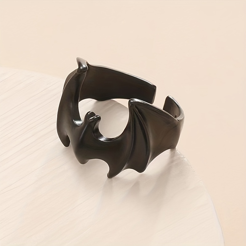 Men's Gothic Punk Bat Opening Finger Ring