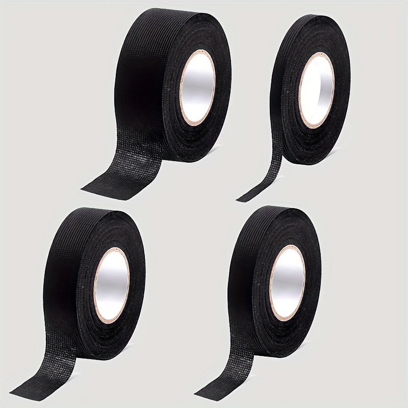 Black Heat Resistant Flannelette Adhesive Cloth Fabric Tape - Temu