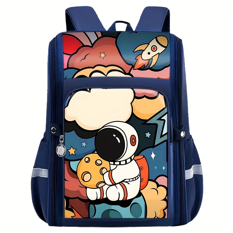 cartoon open backpack