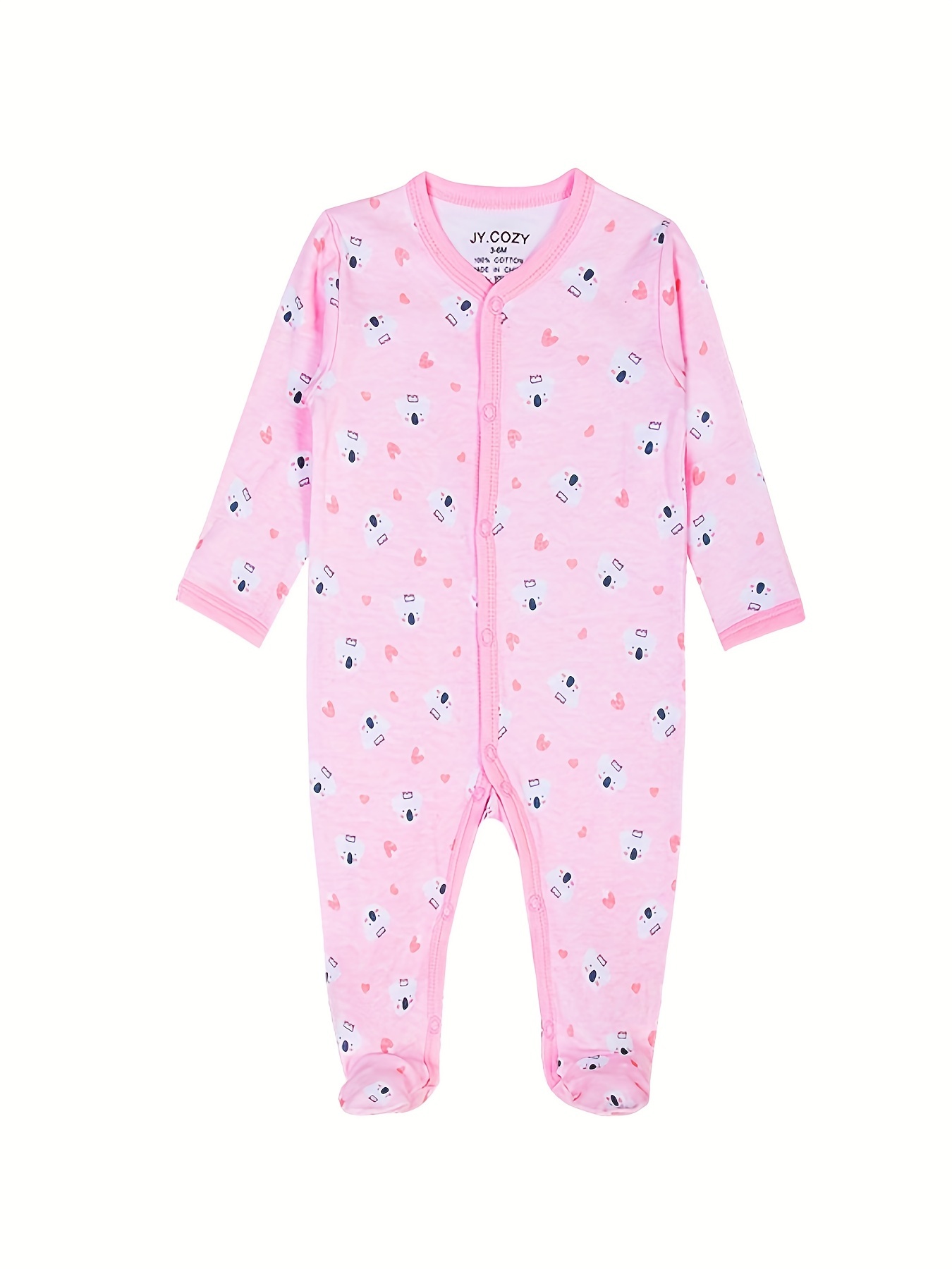 Pijamas para bebés recién nacidos, monos de manga larga para bebés de 0, 3, 6,  9
