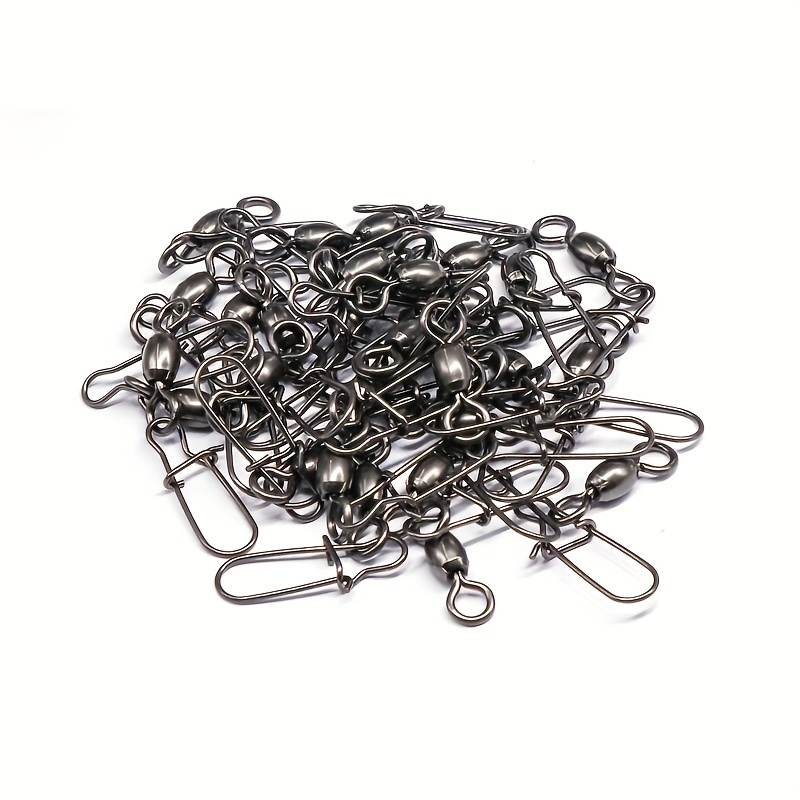 Fishing Swivel + Reinforced Safety Pin 8 character Hook Line - Temu