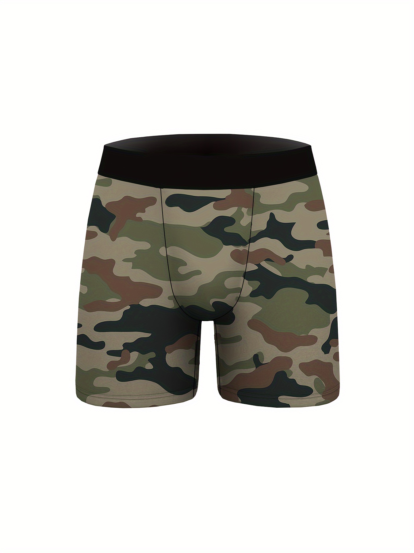 Men's Camouflage Print Breathable Soft Comfy Boxer Briefs - Temu Canada