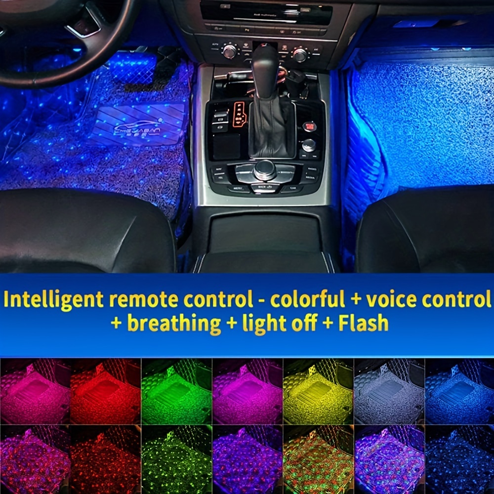 Led Lights Car Usb Charge Car Interior Neon Lights Rgb Led - Temu